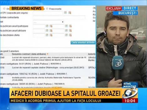 Afaceri dubioase la spitalul groazei