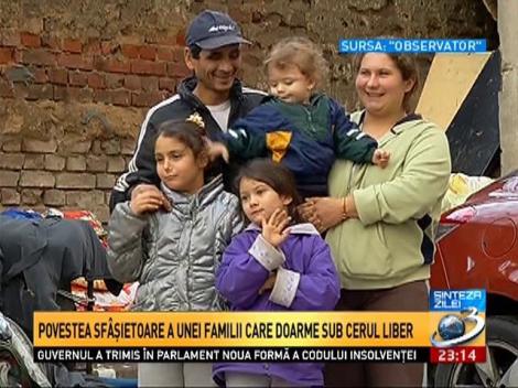 Povestea sfasietoare a unei familii care doarme sub cerul liber