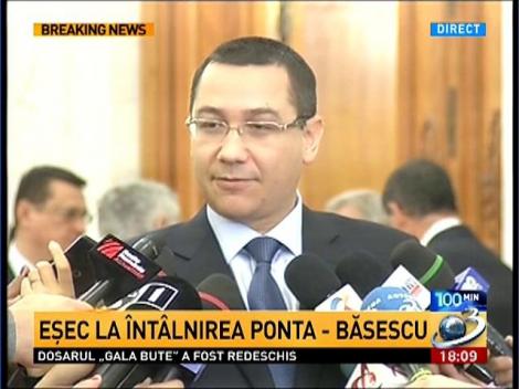 Ponta: Băsescu va respinge bugetul