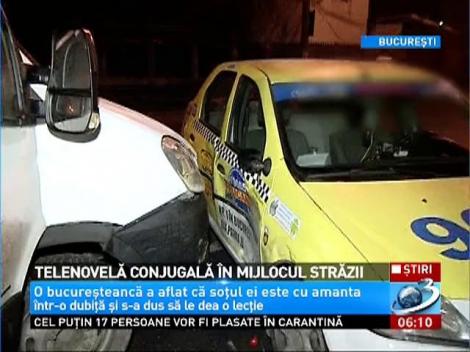 Telenovelă conjugală în mijlocul străzi! O soţie şi-a luat la bătaie soţul dar şi pe amanta acestuia