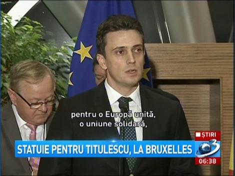 Statuie din bronz pentru Nicolae Titulescu, la Bruxelles