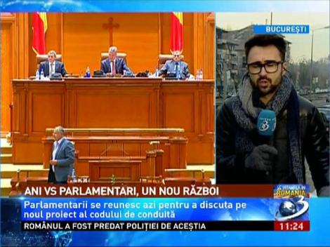 Parlamentarii se reunesc pentru a discuta pe noul proiect al codului de conduită