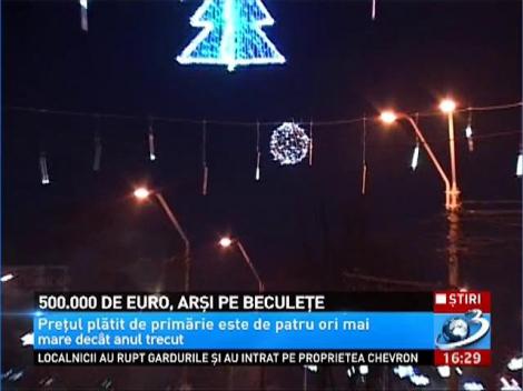 Sute de mii de euro plătiți pe beculețe