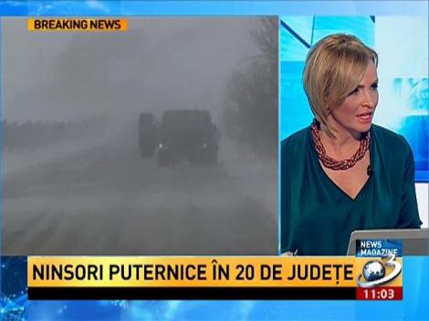 Codul galben de ninsori a fost prelungit