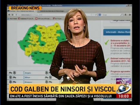 Cod galben de ninsori şi viscol