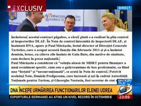 DNA începe urmărirea funcţionarilor Elenei Udrea. Ministerul Turismului a plătit de 90 de ori mai mult pe promovarea frunzei din timpul Galei Bute