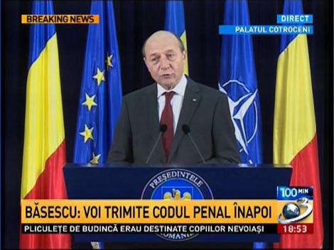 Traian Băsescu: Nu putem confunda Parlamentul României cu un butic din gara de Nord
