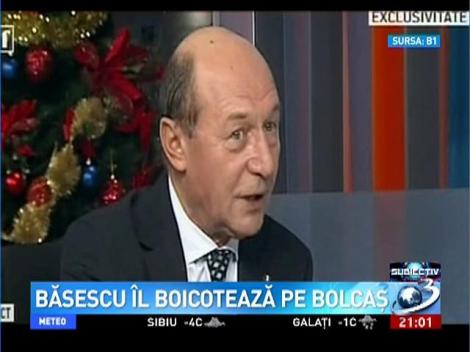 Subiectiv: Traian Băsescu îl boicotează pe Bolcaş