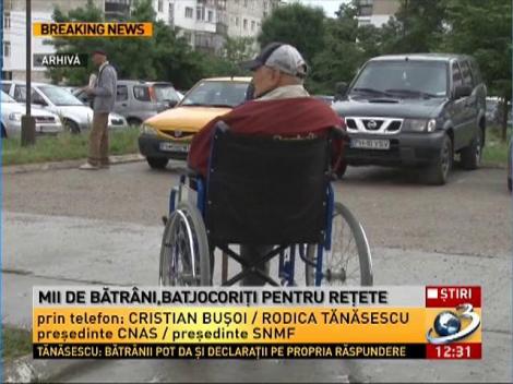 Mii de bătrâni, batjocoriţi pentru reţete