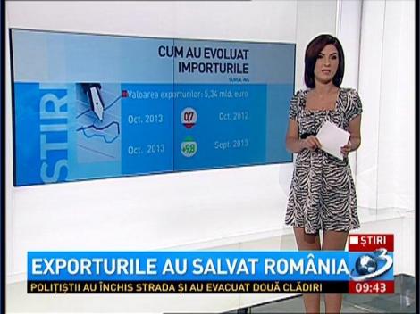 România a făcut exporturi de 4,7 miliarde de euro