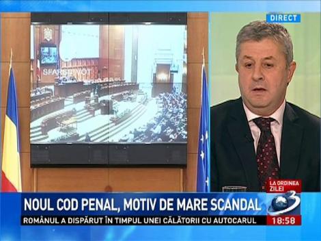Florin Iordache despre noul Cod penal: O foarte mare lipsă de comunicare