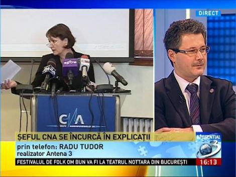 Radu Tudor, despre declarațiile șefei CNA