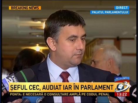 Cosmin Nicula, despre audierea şefului CEC din Parlament