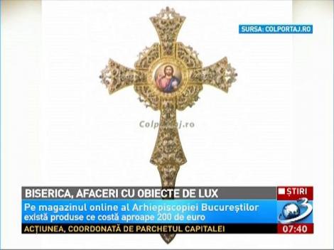 Biserica Ortodoxă Română propovăduieşte LUXUL. Butoni de 200 de EURO, portofele şi SĂPUN sfinţit, pe site-ul BOR