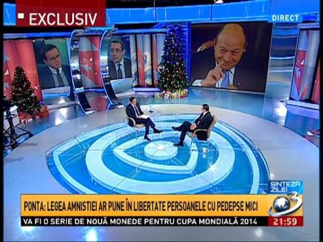 Victor Ponta, despre legea amnistiei şi Codul Penal