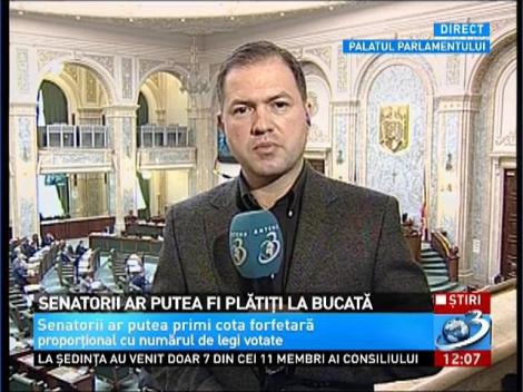 Senatorii ar putea fi plătiţi la bucată pentru voturile lor