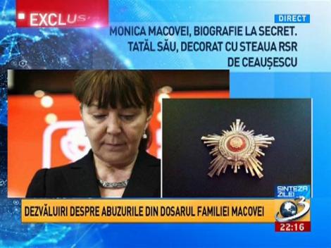 Monica Macovei, biografie la secret. Tatăl său, decorat cu steaua RSR de Nicolae Ceauşescu