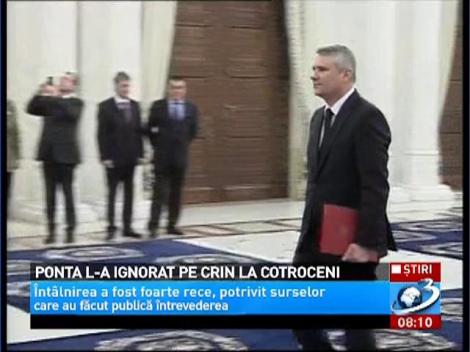 Ponta l-a ignorat pe Crin la Cotroceni