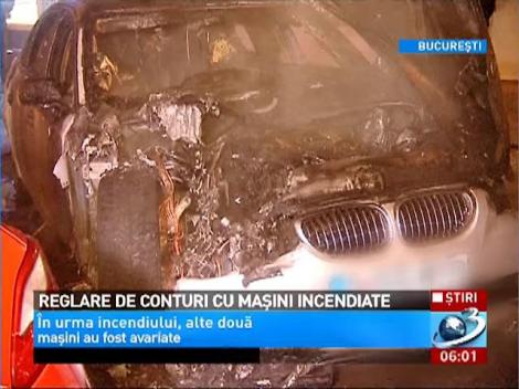 Reglare de conturi cu mașini incendiate în Capitală