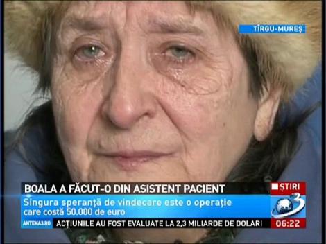 Boala a făcut-o din asistent pacient. O femeie de 37 de ani se luptă pentru viața ei și are nevoie de ajutor