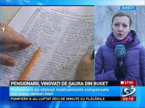 Pensionarii, vinovati de gaura in buget