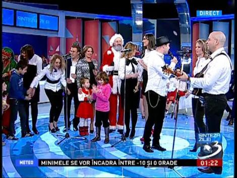 Moment magic la Sinteza Zilei! Membrii echipei Antenei 3 au cântat colinde