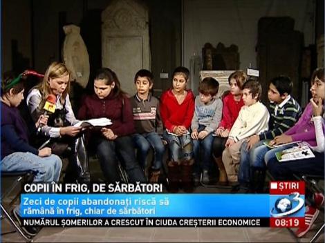 Copii în frig, de sărbători