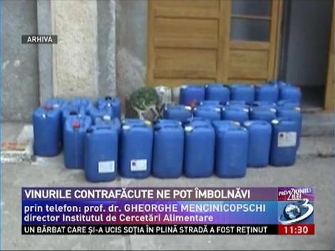 Vinurile contrafăcute, un pericol pentru sănătate