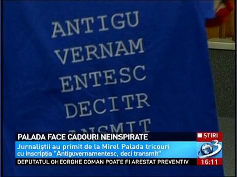 Mirel Palada le-a făcut jurnaliștilor un cadou...ciudat