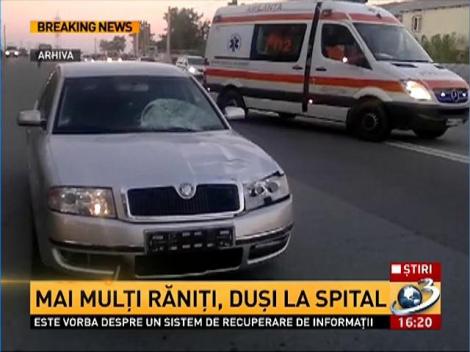 Accident cu 10 VICTIME pe Centura Capitalei