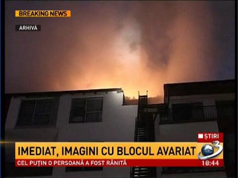 Explozie la Călărași. O persoană a fost rănită și transportată la spital