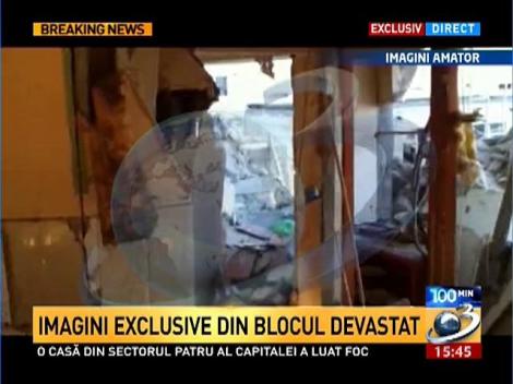 Imagini in exclusivitate din blocul devastat de explozia de la Calarasi