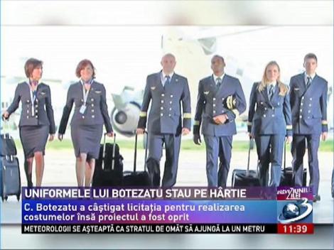 Scandal pe uniformele TAROM. Botezatu a câştigat licitaţia, dar proiectul a fost oprit