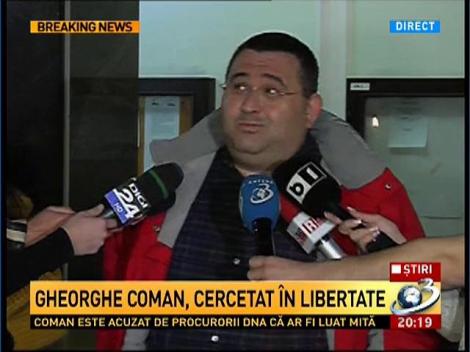 ÎCCJ: Deputatul Gheorghe Coman, lăsat liber