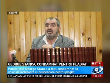 George Stanca a fost condamnat la închisoare la un an cu suspendare pentru că a plagiat o lucrare a alui Lev Tolstoi