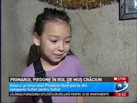 Primarul Piedone, în rol de Moş Crăciun