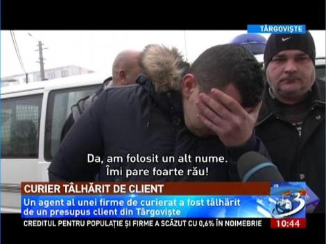 Curier tâlhărit de client