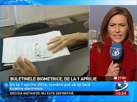 De la 1 aprilie, românii îşi pot face buletine electronice