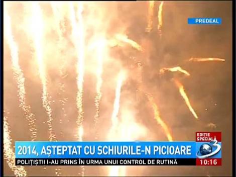 Revelion cu schiuri în picioare