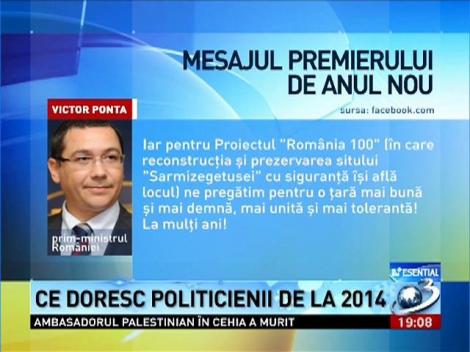 Esenţial: Urările politicienilor de Anul Nou