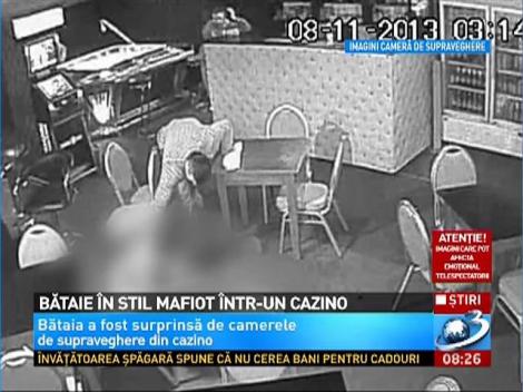 Imagini socante! Bataie in stil mafiot intr-un cazino din Suceava