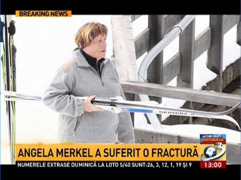 Angela Merkel a suferit o fractura la schi