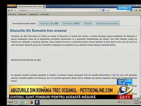 Spune-i preşedintelui SUA ce ai de zis pe petitieonline.com