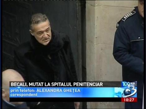 Gigi Becali, transferat la spitalul Penitenciarului Poarta Alba