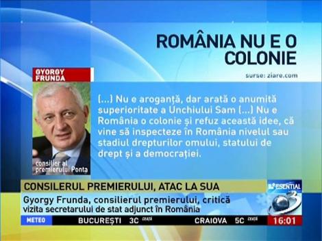 Consilierul premierului Ponta, atac la SUA