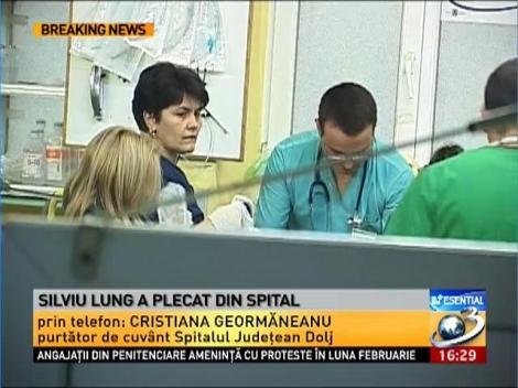 Silviu Lung a părăsit spitalul unde era internat