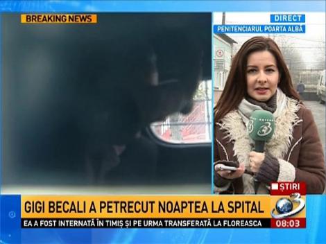 Gigi Becali a petrecut noaptea la spital