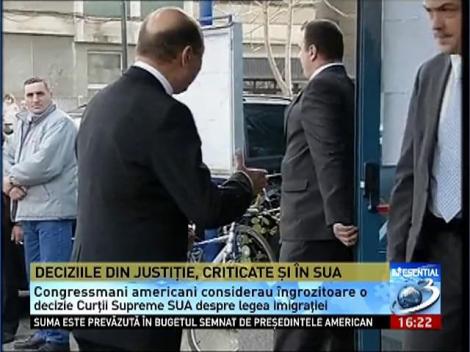 Esenţial: Deciziile din Justiţie criticate şi în SUA