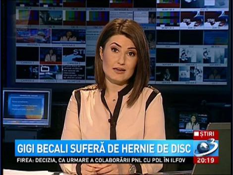 Gigi Becali sufera de hernie de disc
