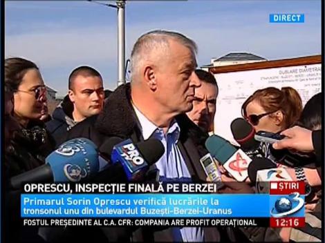 Sorin Oprescu, inspectie finala pe Berzei